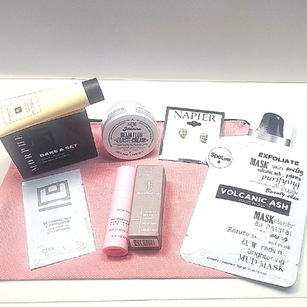 SOL de Janeiro Beija Flor Elasti Cream Morphe NAPIER earings Joe Malone New